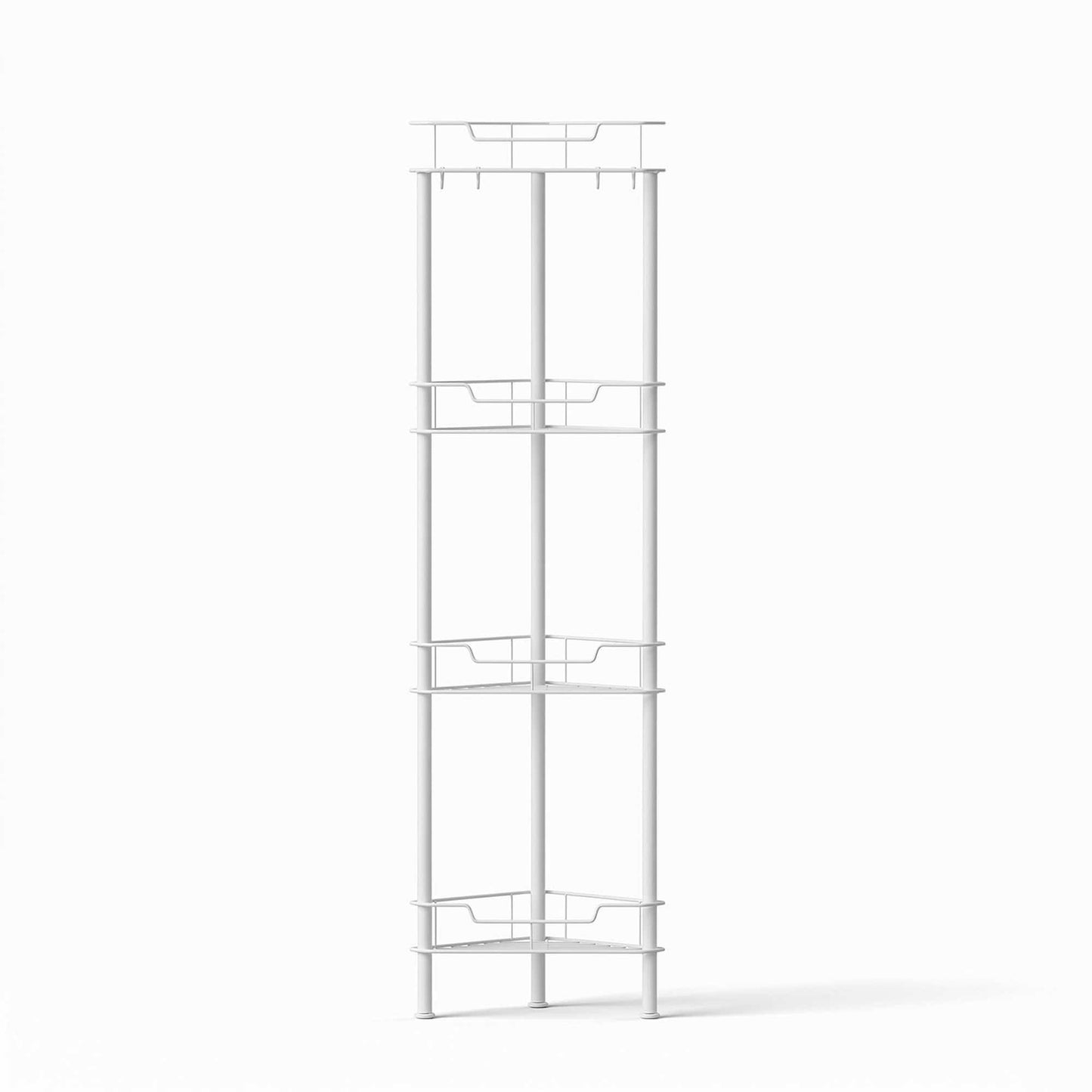 Alona.com.au Furniture > Bathroom > Bathroom Cabinets, Cupboards & Storage Artiss 4 Tier Floor Standing Corner Shower Caddy Bathroom Organizer White