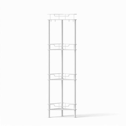 Alona.com.au Furniture > Bathroom > Bathroom Cabinets, Cupboards & Storage Artiss 4 Tier Floor Standing Corner Shower Caddy Bathroom Organizer White