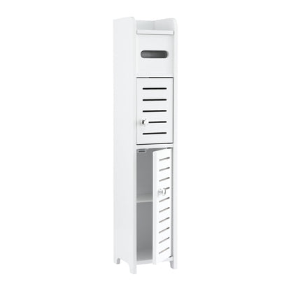 Alona.com.au Furniture > Bathroom > Bathroom Cabinets, Cupboards & Storage Artiss Bathroom Storage Cabinet 3-Tier Slim Toilet Paper Holder Organizer White