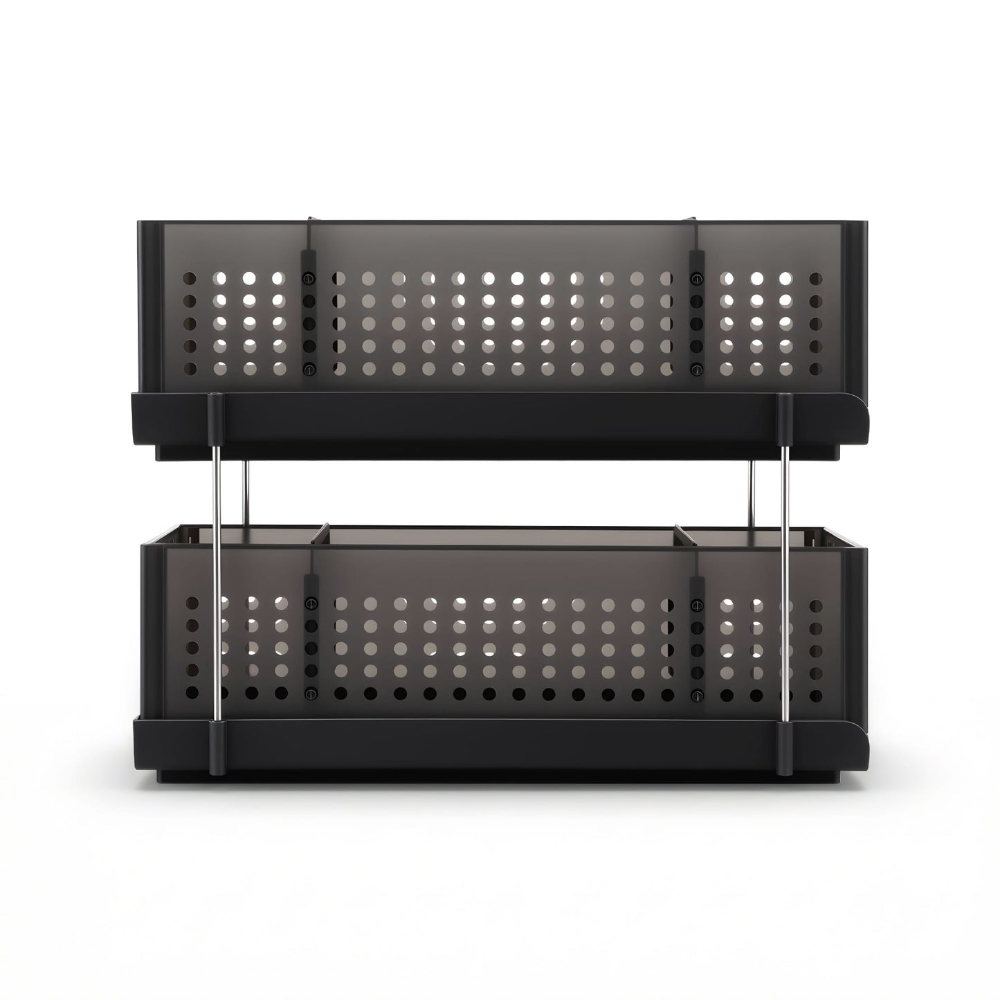Alona.com.au Furniture > Bathroom > Bathroom Cabinets, Cupboards & Storage Artiss Under Sink Organizer 2 Tier Pull Out Drawer with Removable Baskets & Divider