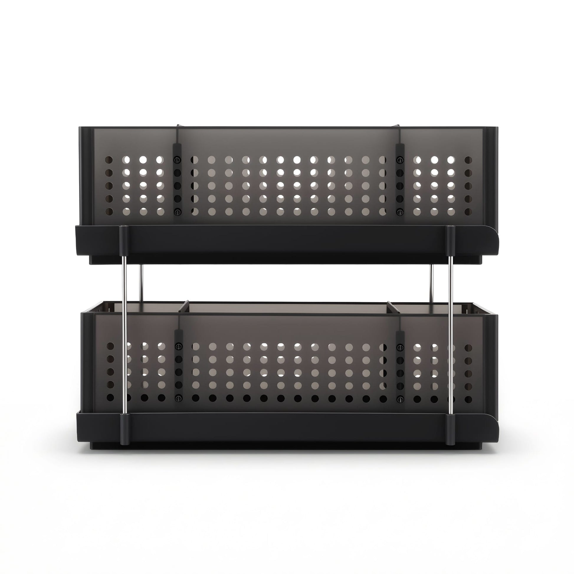 Alona.com.au Furniture > Bathroom > Bathroom Cabinets, Cupboards & Storage Artiss Under Sink Organizer 2 Tier Pull Out Drawer with Removable Baskets & Divider