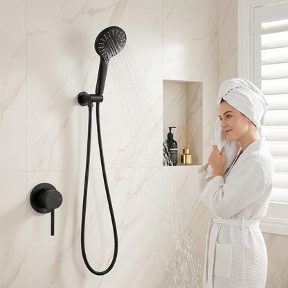 Alona.com.au Furniture > Bathroom > Shower Heads & Screens Cefito 4.5" Handheld Shower Head Round with Wall Bathroom Mixer