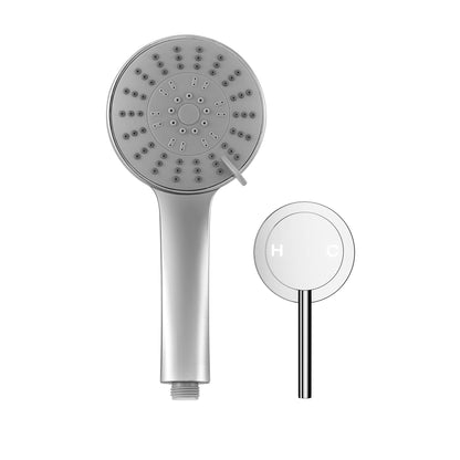 Alona.com.au Furniture > Bathroom > Shower Heads & Screens Cefito 4.5" Handheld Shower Head Round with Wall Bathroom Mixer Silver