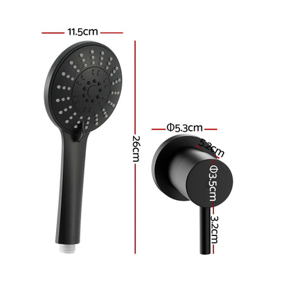 Alona.com.au Furniture > Bathroom > Shower Heads & Screens Cefito 4.5" Handheld Shower Head Round with Wall Twin Swivel Bathroom Tap