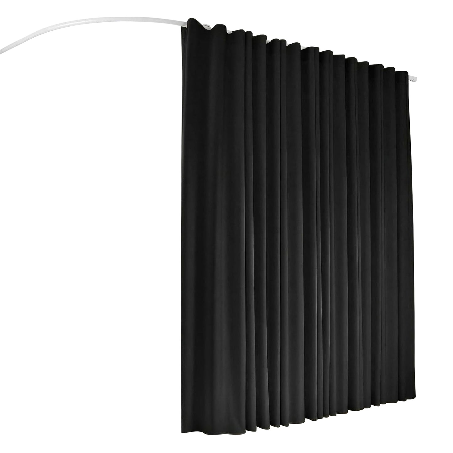 Alona.com.au Furniture > Bedroom > Room Dividers Artiss Room Divider Curtain Ceiling Mounted Track Sets Flexible Black