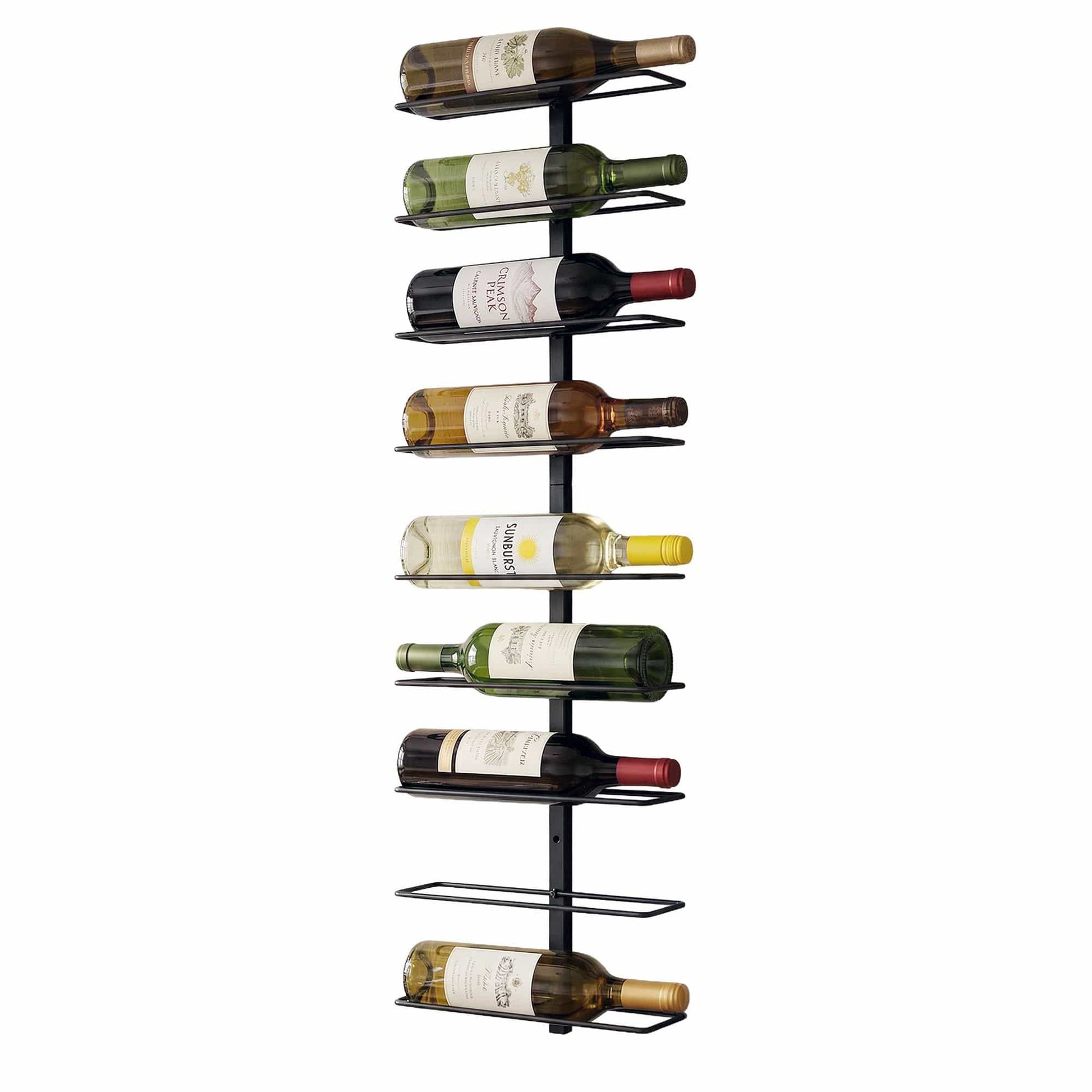 Alona.com.au Furniture > Dining > Wine Racks Artiss Wall Mounted Wine Rack 9 Bottles Display Storage Organizer Metal Black
