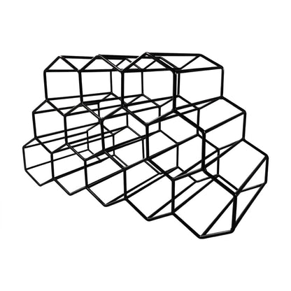 Alona.com.au Furniture > Dining > Wine Racks Artiss Wine Rack Metal 12 Bottle No Assembly Required Black