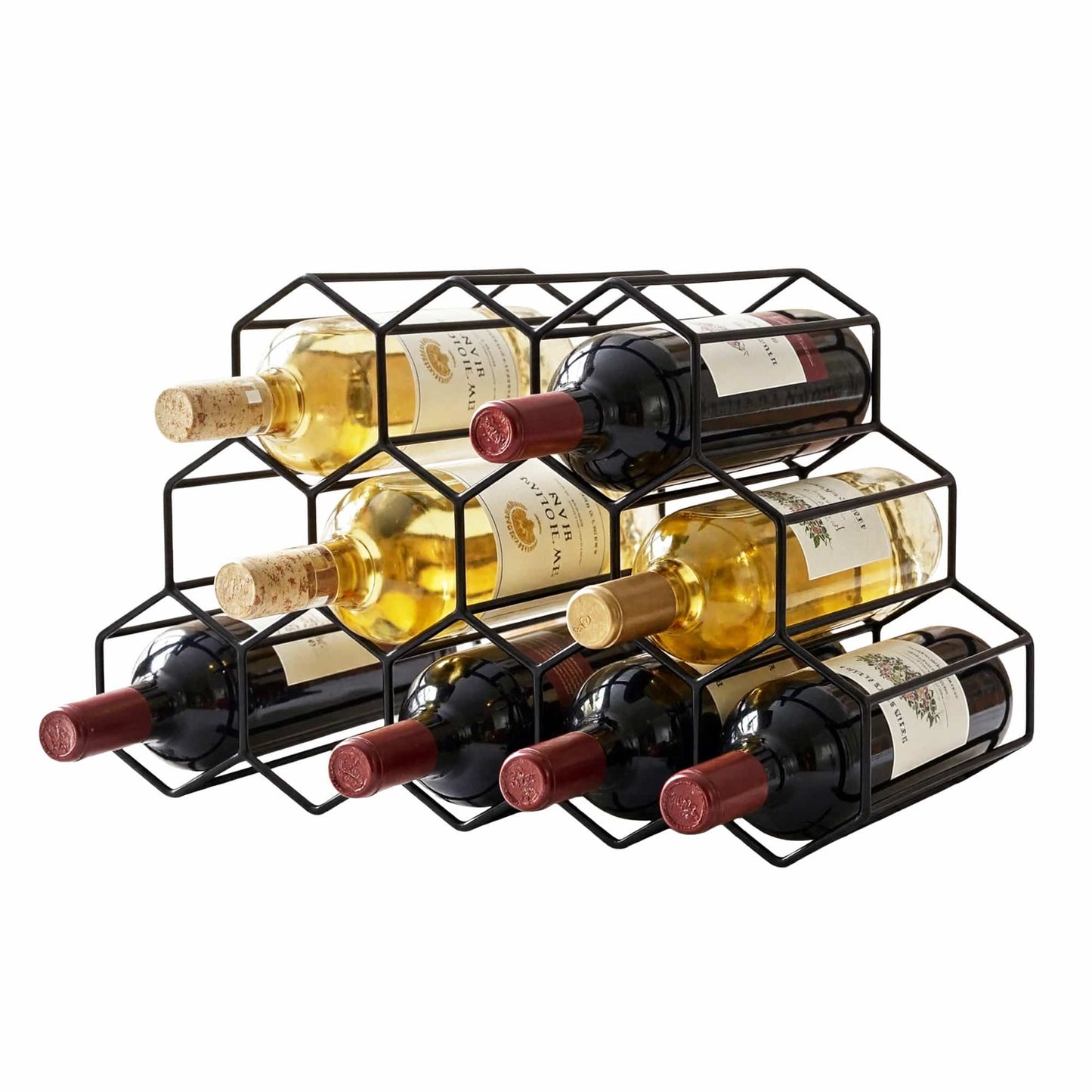 Alona.com.au Furniture > Dining > Wine Racks Artiss Wine Rack Metal 12 Bottle No Assembly Required Black