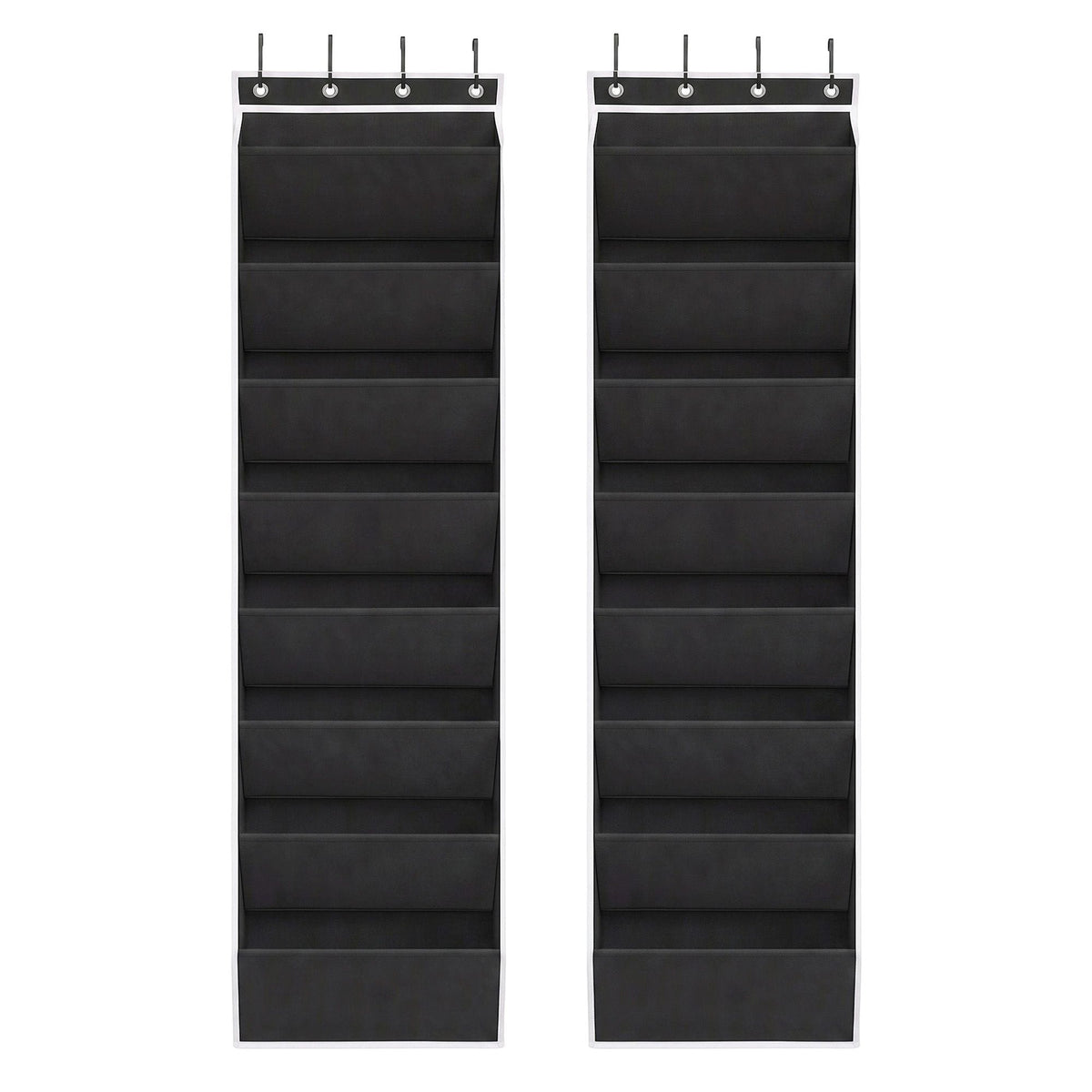 Alona.com.au Furniture > Living Room > Shoe Storage Artiss Over Door Shoe Organiser Storage X2 8-Tier Pantry Hanger Fabric Black