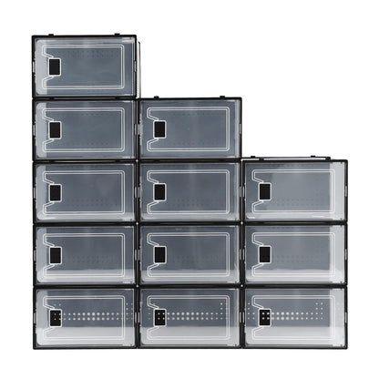 Alona.com.au Furniture > Living Room > Shoe Storage Artiss Shoe Storage Box DIY Set of 12 Stackable Black