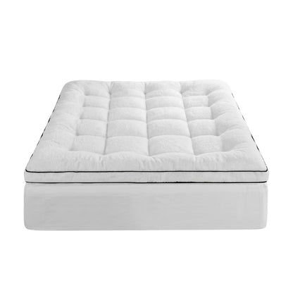 Alona.com.au Furniture > Mattresses > Mattress Toppers Giselle Bedding Double Mattress Topper 5cm Coral Fleece