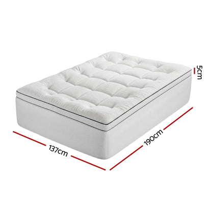Alona.com.au Furniture > Mattresses > Mattress Toppers Giselle Bedding Double Mattress Topper 5cm Coral Fleece