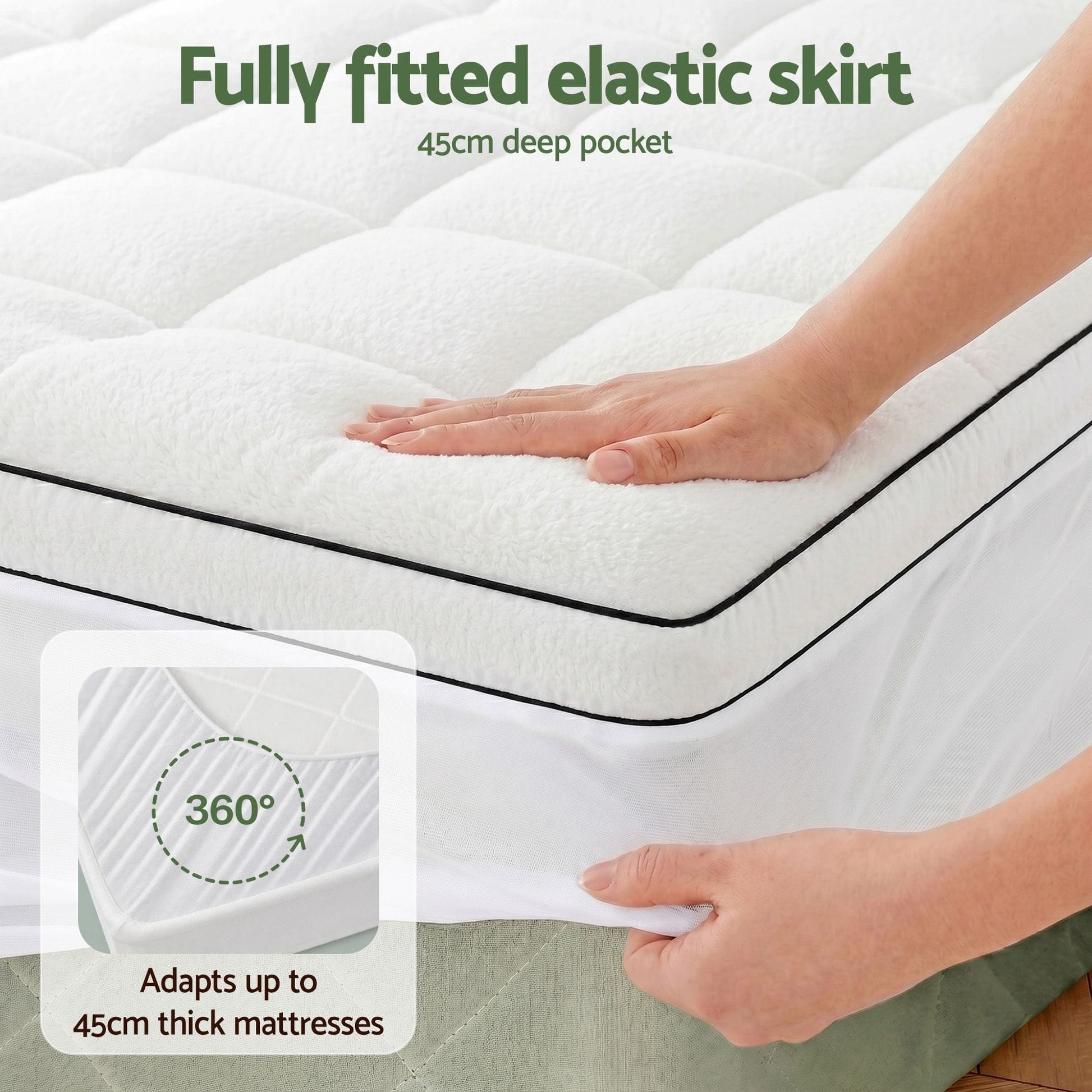 Alona.com.au Furniture > Mattresses > Mattress Toppers Giselle Bedding Double Mattress Topper 5cm Coral Fleece