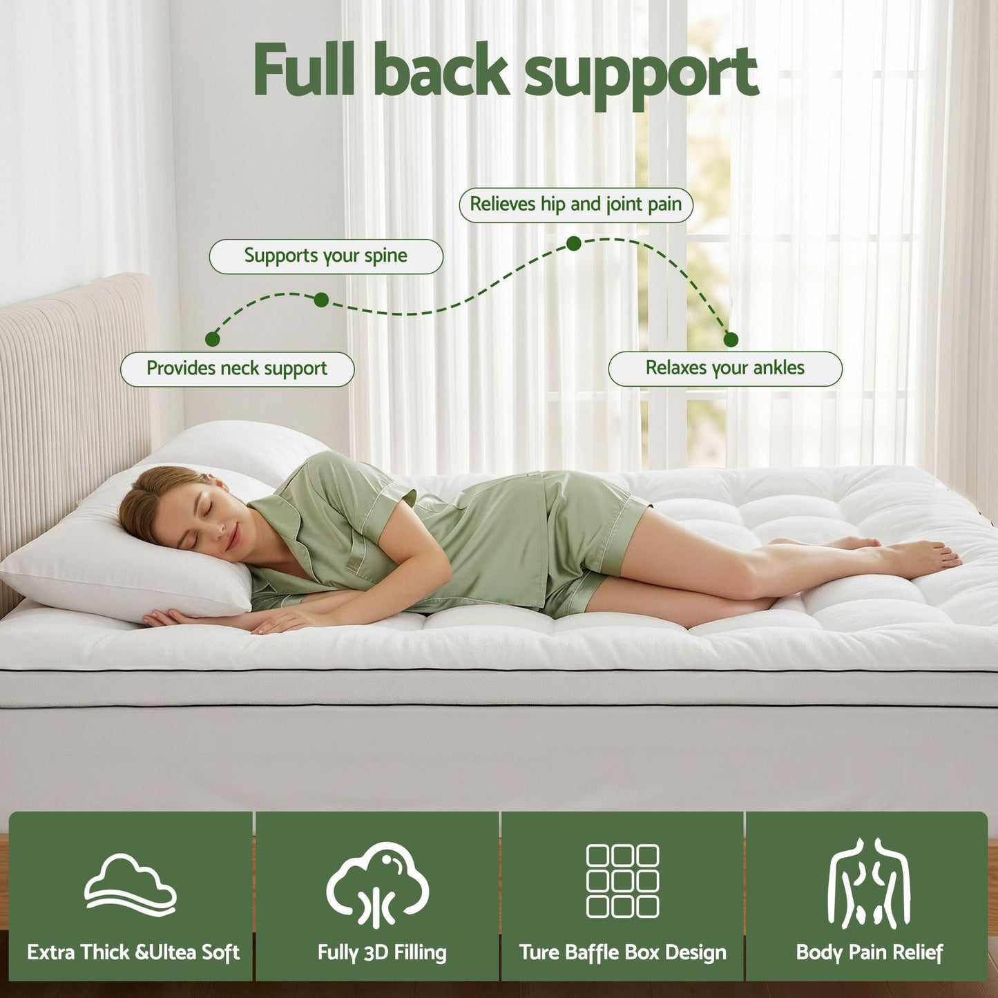 Alona.com.au Furniture > Mattresses > Mattress Toppers Giselle Bedding King Mattress Topper 5cm Coral Fleece