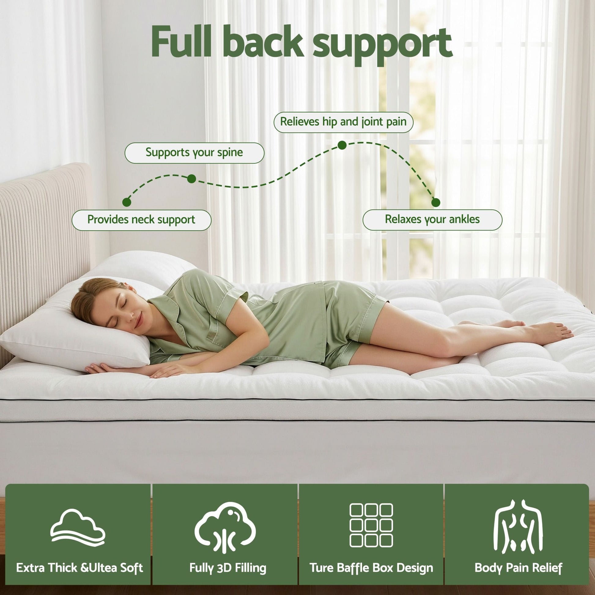 Alona.com.au Furniture > Mattresses > Mattress Toppers Giselle Bedding King Mattress Topper 5cm Coral Fleece