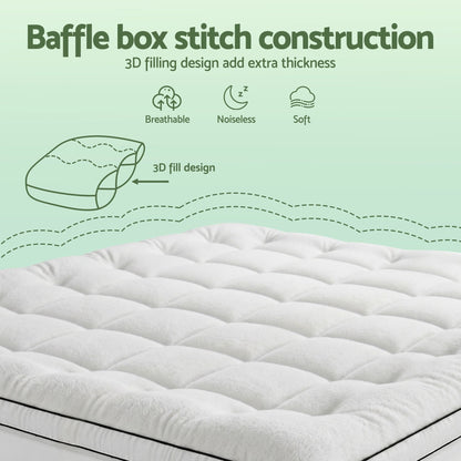 Alona.com.au Furniture > Mattresses > Mattress Toppers Giselle Bedding King Mattress Topper 5cm Coral Fleece