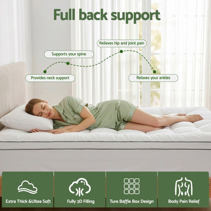 Alona.com.au Furniture > Mattresses > Mattress Toppers Giselle Bedding King Single Mattress Topper 5cm Coral Fleece