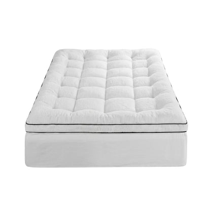 Alona.com.au Furniture > Mattresses > Mattress Toppers Giselle Bedding King Single Mattress Topper 5cm Coral Fleece