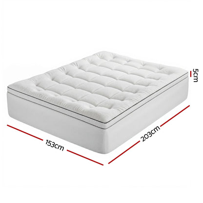 Alona.com.au Furniture > Mattresses > Mattress Toppers Giselle Bedding Queen Mattress Topper 5cm Coral Fleece