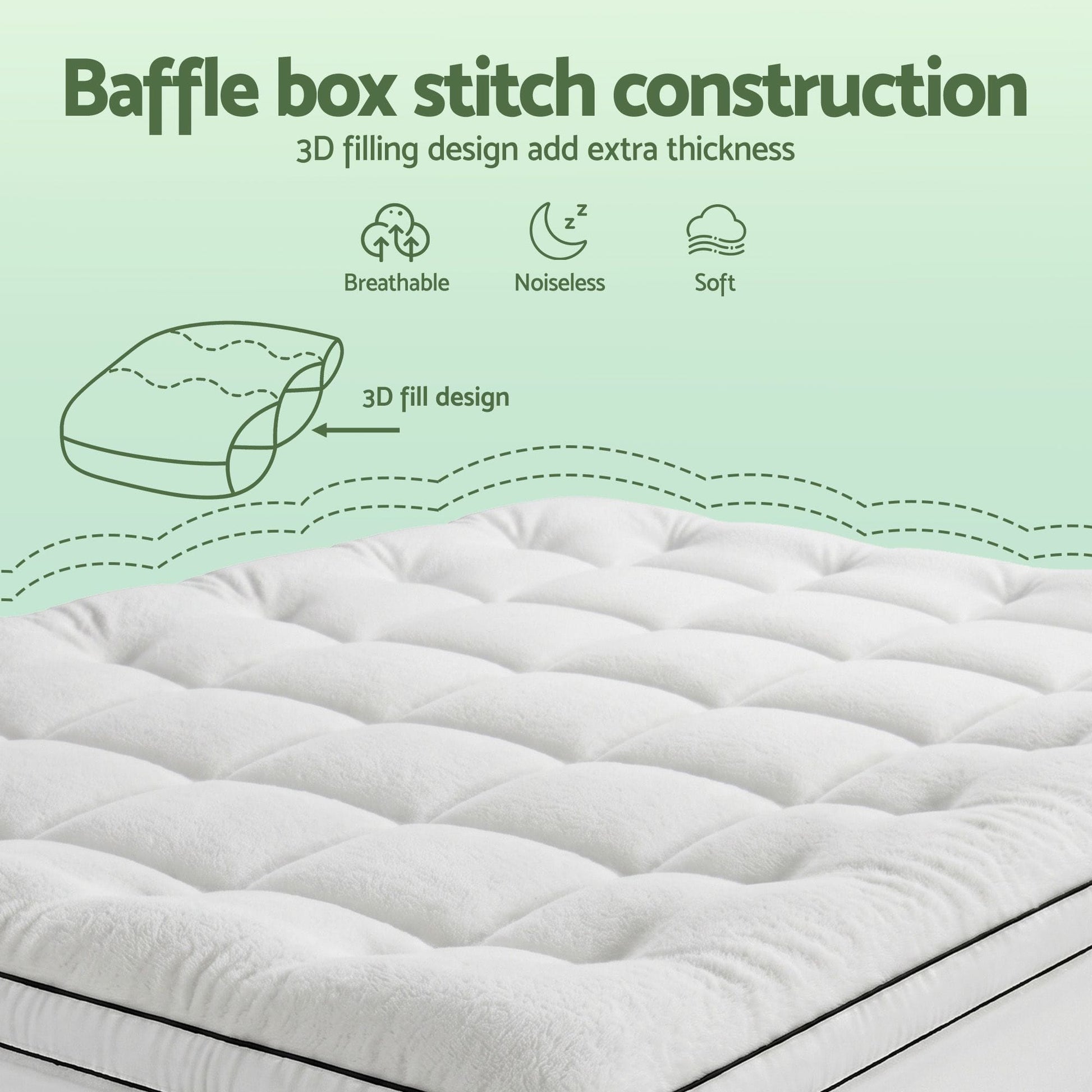 Alona.com.au Furniture > Mattresses > Mattress Toppers Giselle Bedding Queen Mattress Topper 5cm Coral Fleece