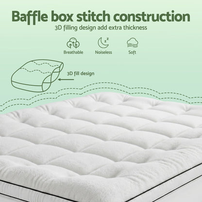 Alona.com.au Furniture > Mattresses > Mattress Toppers Giselle Bedding Queen Mattress Topper 5cm Coral Fleece