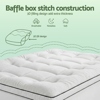 Alona.com.au Furniture > Mattresses > Mattress Toppers Giselle Bedding Single Mattress Topper 5cm Coral Fleece