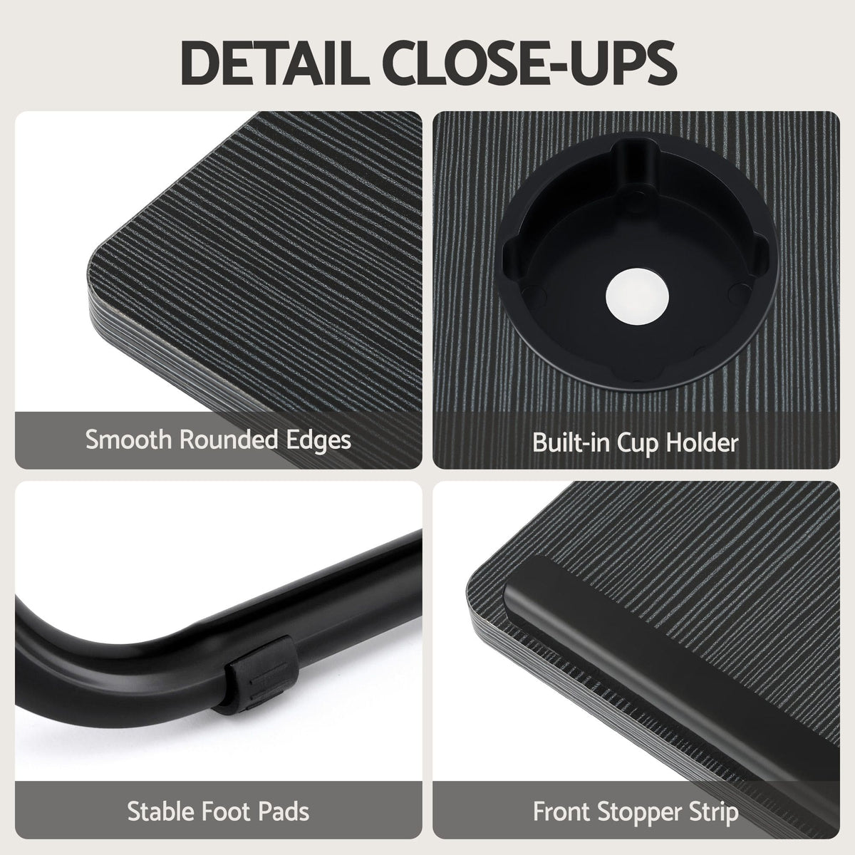 Alona.com.au Furniture > Office > Desks Artiss Laptop Desk Bed Table Foldable Portable Desktop Black