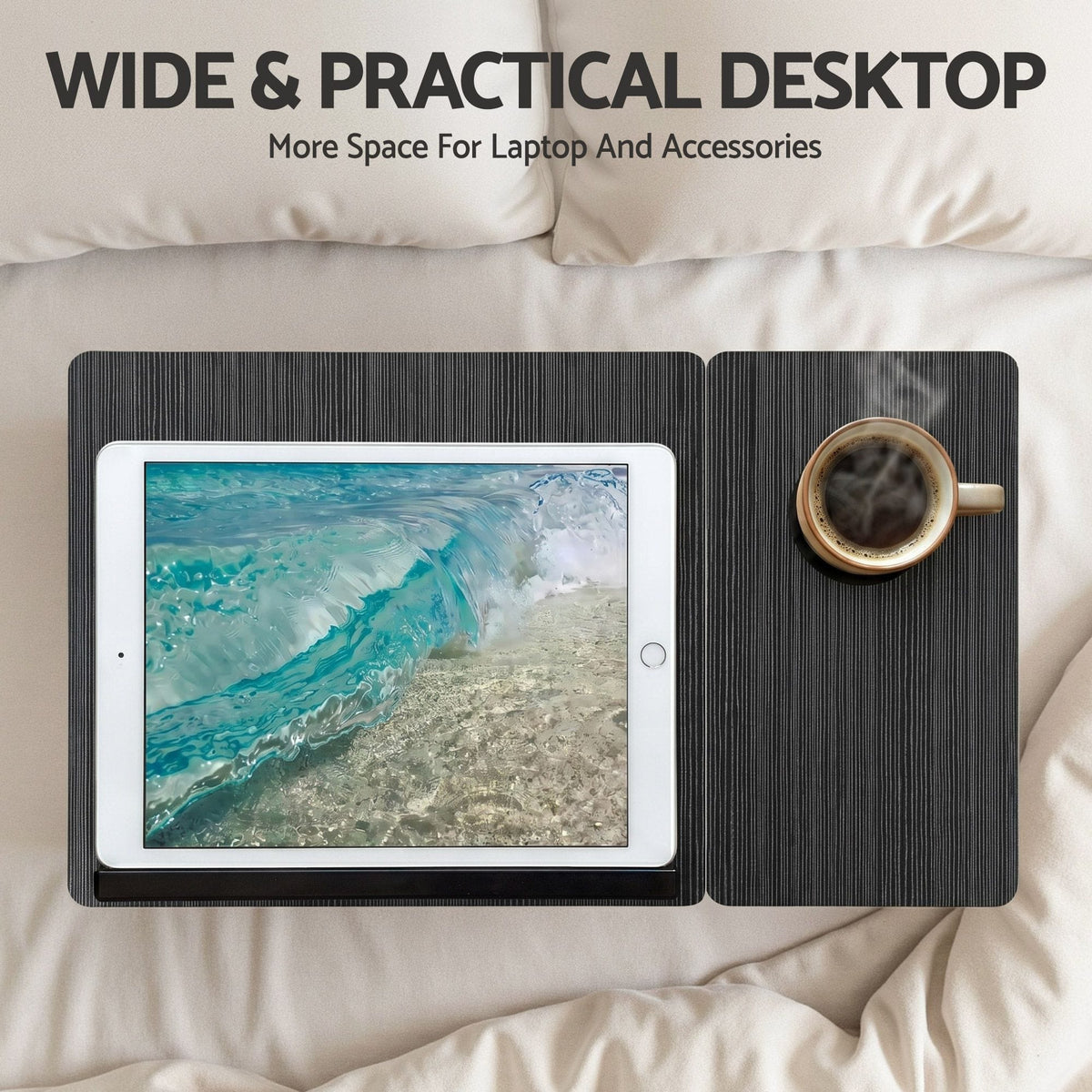 Alona.com.au Furniture > Office > Desks Artiss Laptop Desk Bed Table Foldable Portable Desktop Black