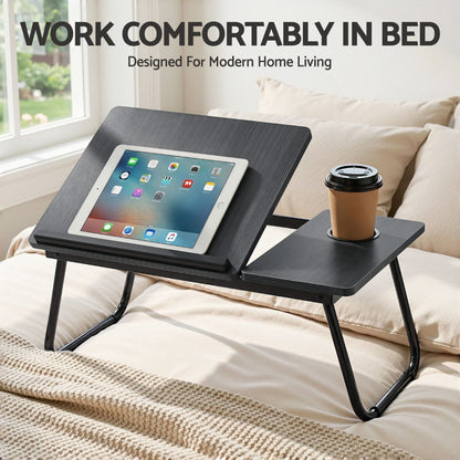 Alona.com.au Furniture > Office > Desks Artiss Laptop Desk Bed Table Foldable Portable Desktop Black