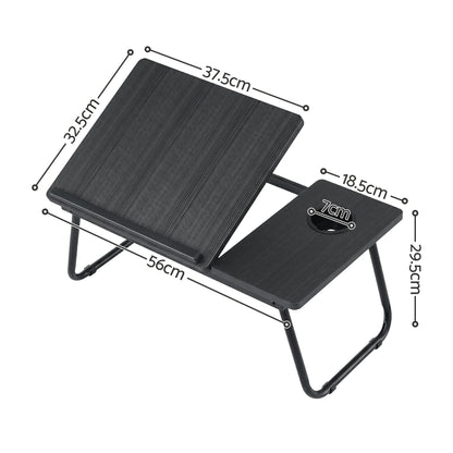 Alona.com.au Furniture > Office > Desks Artiss Laptop Desk Bed Table Foldable Portable Desktop Black