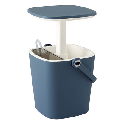Alona.com.au Furniture > Outdoor > Outdoor Tables Gardeon 2-in-1 Outdoor Bar Table Portable Ice Bucket Cooler 15L Tong Blue