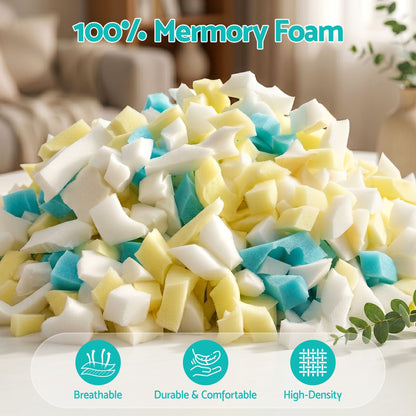 Alona.com.au Furniture > Sofas > Sofa Accessories Artiss 5lbs (2.2KG) Bean Bag Filler Shredded Memory Foam Filling High Density Soft Pillow Stuffing for Bean Bag Chair, Couch Cushion, Dog Bed, Stuffed Animals and Arts Crafts