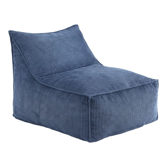 Alona.com.au Furniture > Sofas > Sofa Accessories Artiss Bean Bag Chair Cover (No Filler) Soft Corduroy Stuffed Animal Storage Bean Bag Cover for Adults, Washable Lazy Sofa Cover for Living Room Bedroom, Blue