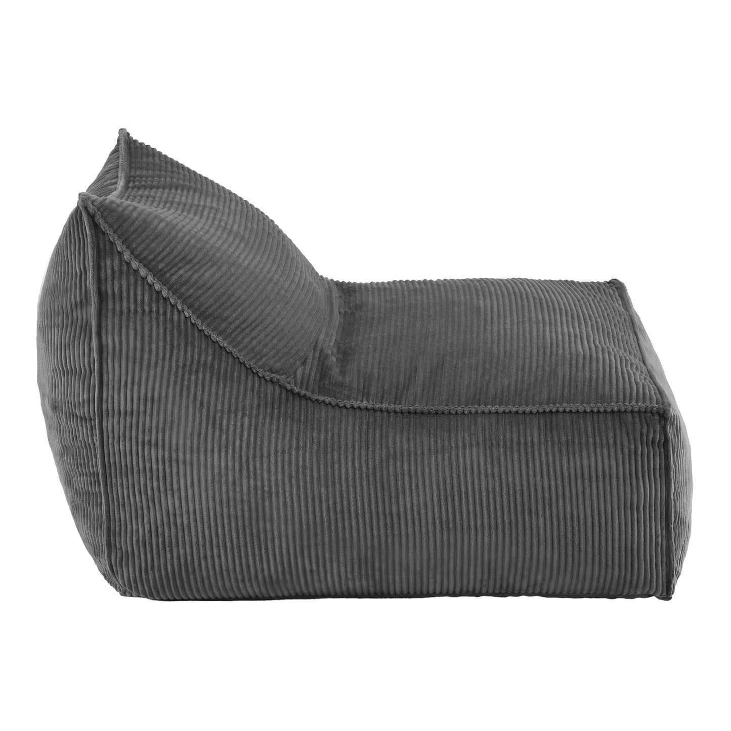 Alona.com.au Furniture > Sofas > Sofa Accessories Artiss Bean Bag Chair Cover (No Filler) Soft Corduroy Stuffed Animal Storage Bean Bag Cover for Adults, Washable Lazy Sofa Cover for Living Room Bedroom, Grey