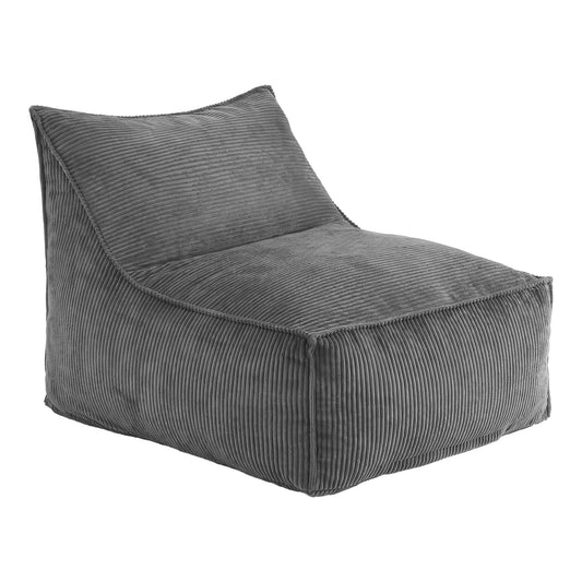 Alona.com.au Furniture > Sofas > Sofa Accessories Artiss Bean Bag Chair Cover (No Filler) Soft Corduroy Stuffed Animal Storage Bean Bag Cover for Adults, Washable Lazy Sofa Cover for Living Room Bedroom, Grey