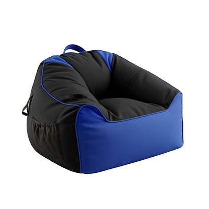 Alona.com.au Furniture > Sofas > Sofa Accessories Artiss Gaming Bean Bag Chair Cover (No Filler) for Adults Teens Kids Splash-Proof Floor Gaming Chair Cover with Side Pockets, Headphone Hanger, Cup Holder, Bean Bag Cover Only