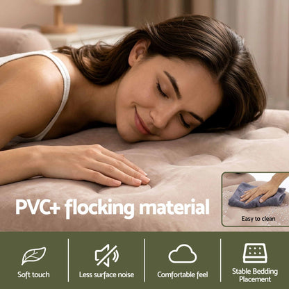 Alona.com.au Furniture > Sofas > Sofas & Sofa Beds Gardeon Inflatable Chair Sun Lounge Air Sofa Blow Up Air Chair for Camping with Pump