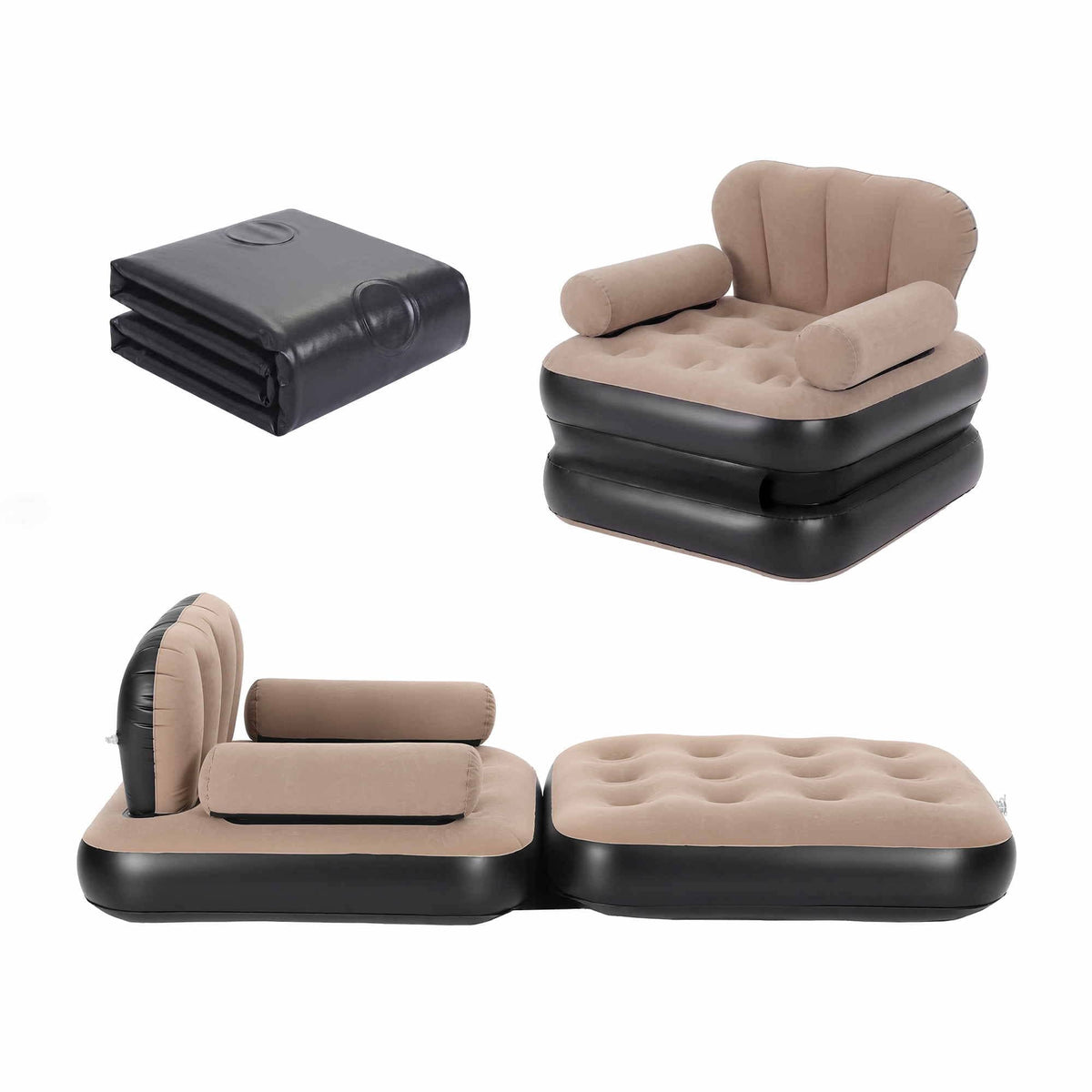 Alona.com.au Furniture > Sofas > Sofas & Sofa Beds Gardeon Inflatable Chair Sun Lounge Air Sofa Blow Up Air Chair for Camping with Pump