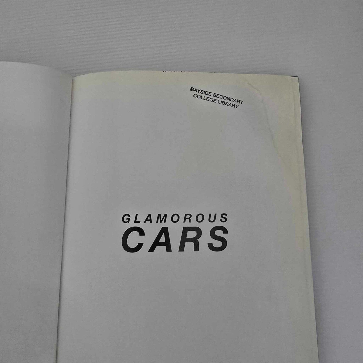 Alona.com.au Glamorous Cars By John McGovren, Hardcover Book, 2004 (Library Book)