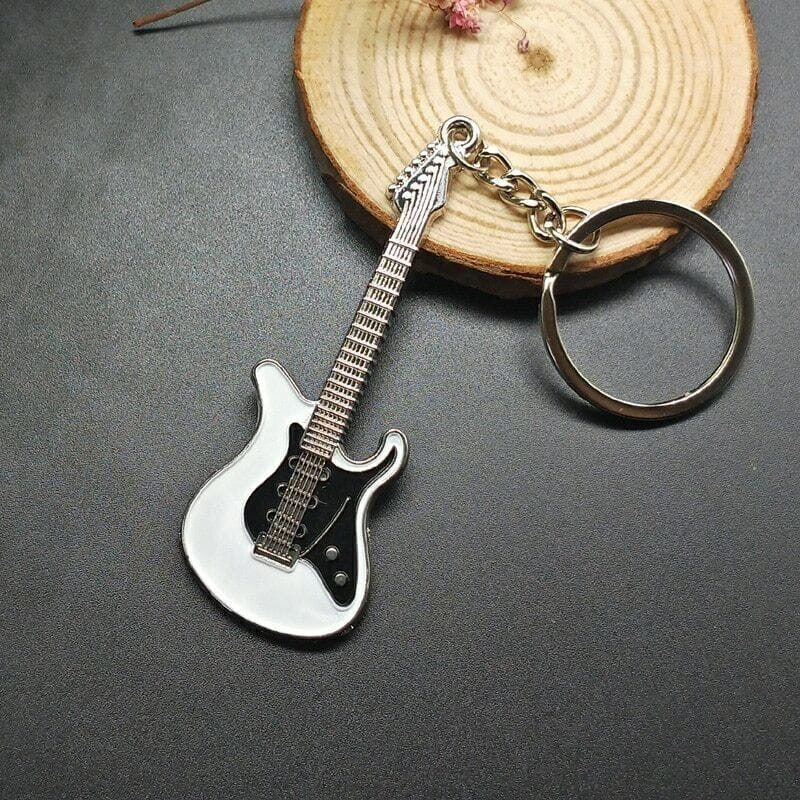 Alona.com.au Guitar Keyring Key Chain KeyChain Ring Classic Electric
