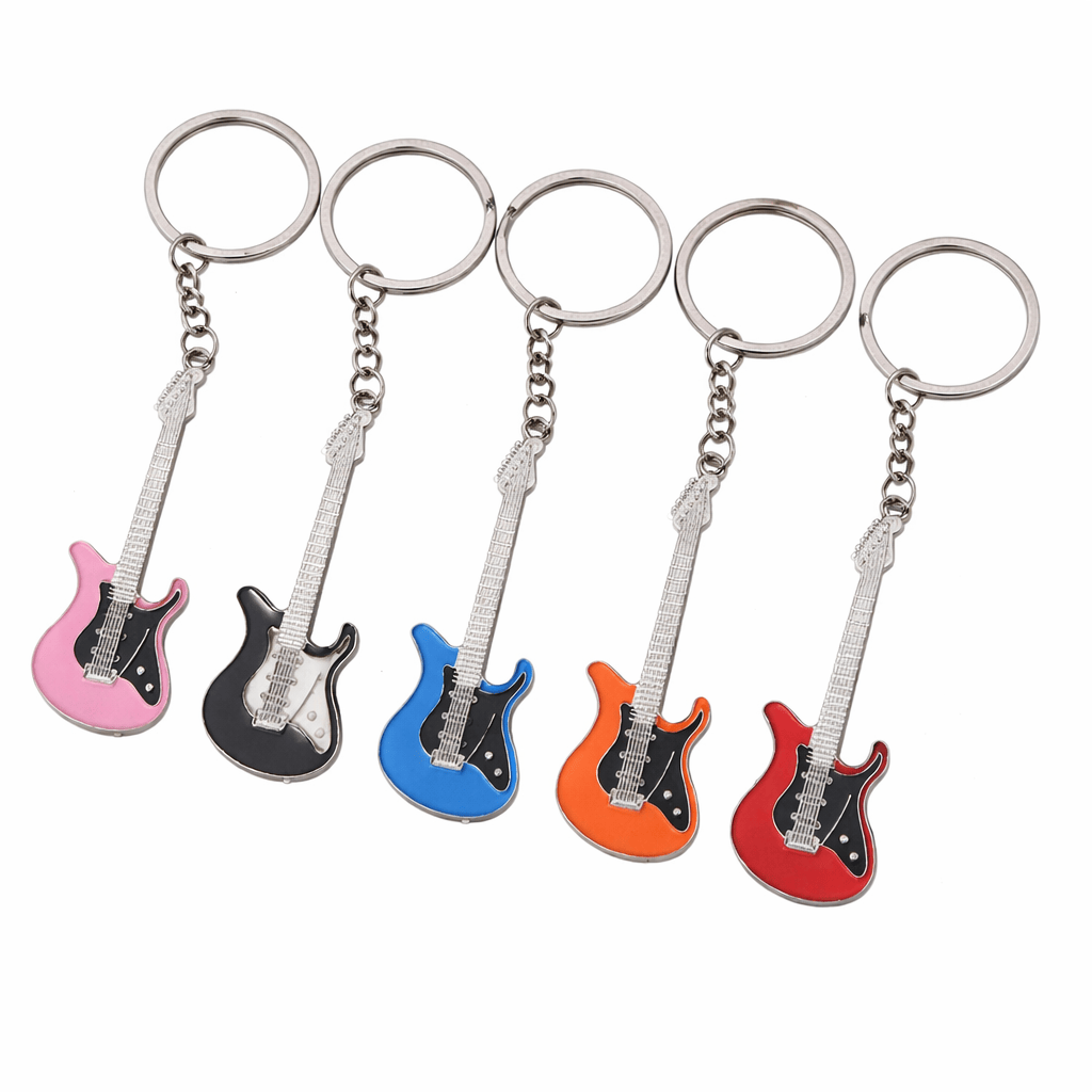 Alona.com.au Guitar Keyring Key Chain KeyChain Ring Classic Electric