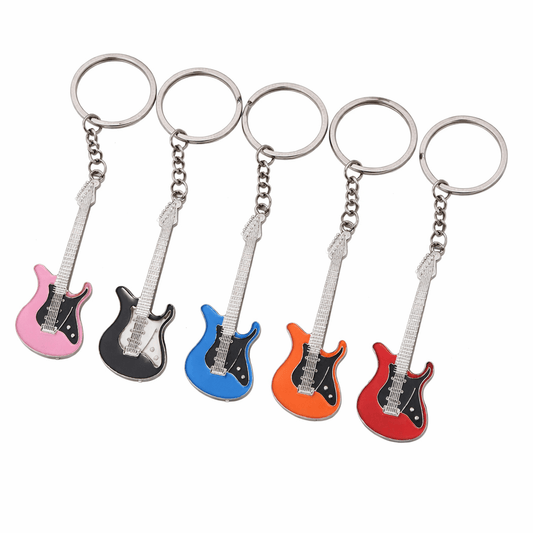 Alona.com.au Guitar Keyring Key Chain KeyChain Ring Classic Electric