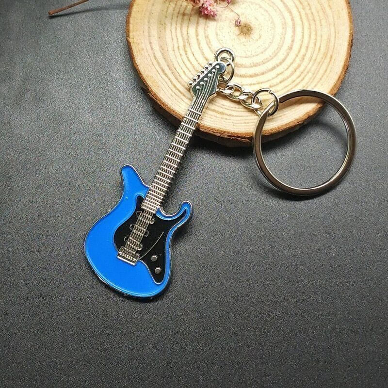 Alona.com.au Guitar Keyring Key Chain KeyChain Ring Classic Electric