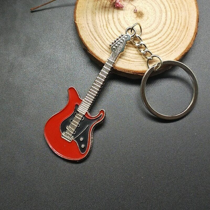 Alona.com.au Guitar Keyring Key Chain KeyChain Ring Classic Electric