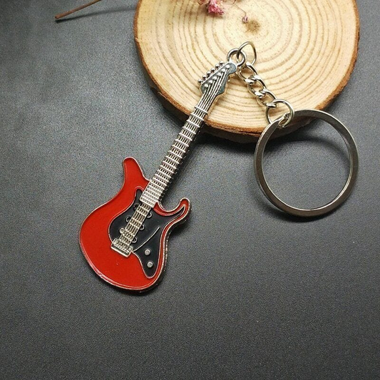 Alona.com.au Guitar Keyring Key Chain KeyChain Ring Classic Electric