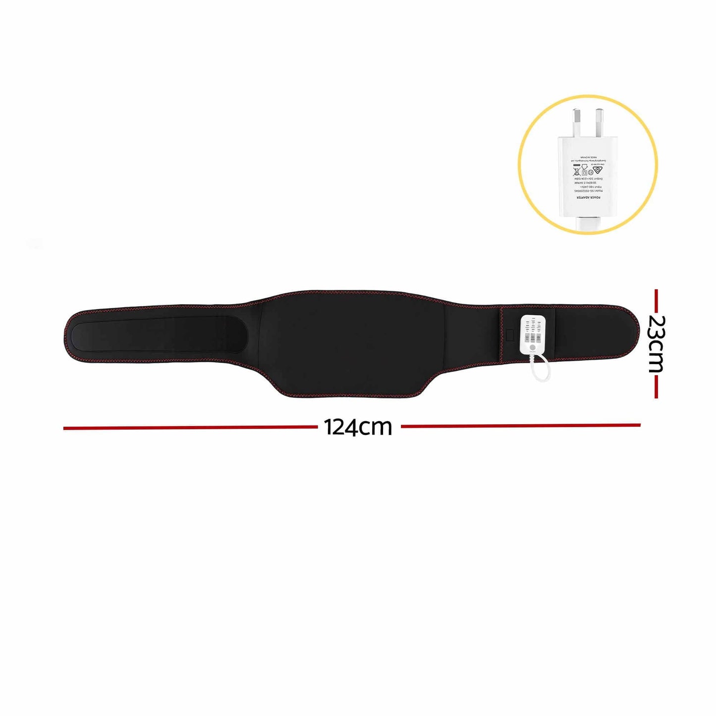 Alona.com.au Health & Beauty > Massage & Relaxation > Massagers Livemor Back Massager for Sciatica Relief, Airbag Traction and Heat Lumbar Support Belt, 124cm
