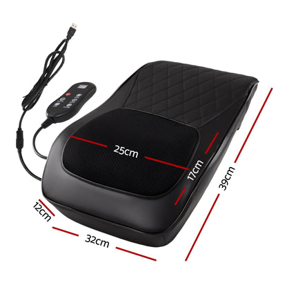 Alona.com.au Health & Beauty > Massage & Relaxation > Massagers Livemor Back Massager with Heat and Traction, Neck and Shoulder Massage Pillow, Ergonomic Backrest for Office Chair & Sofa, Lumbar Support Cushion with 2-Level Thermal Relief, 6 Modes for Cervical & Full Body Pain Relief, Large