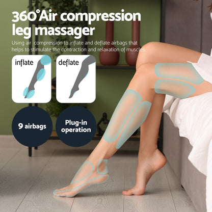 Alona.com.au Health & Beauty > Massage & Relaxation > Massagers Livemor Leg Foot Massager Air Compression With Back Neck Massager Heat