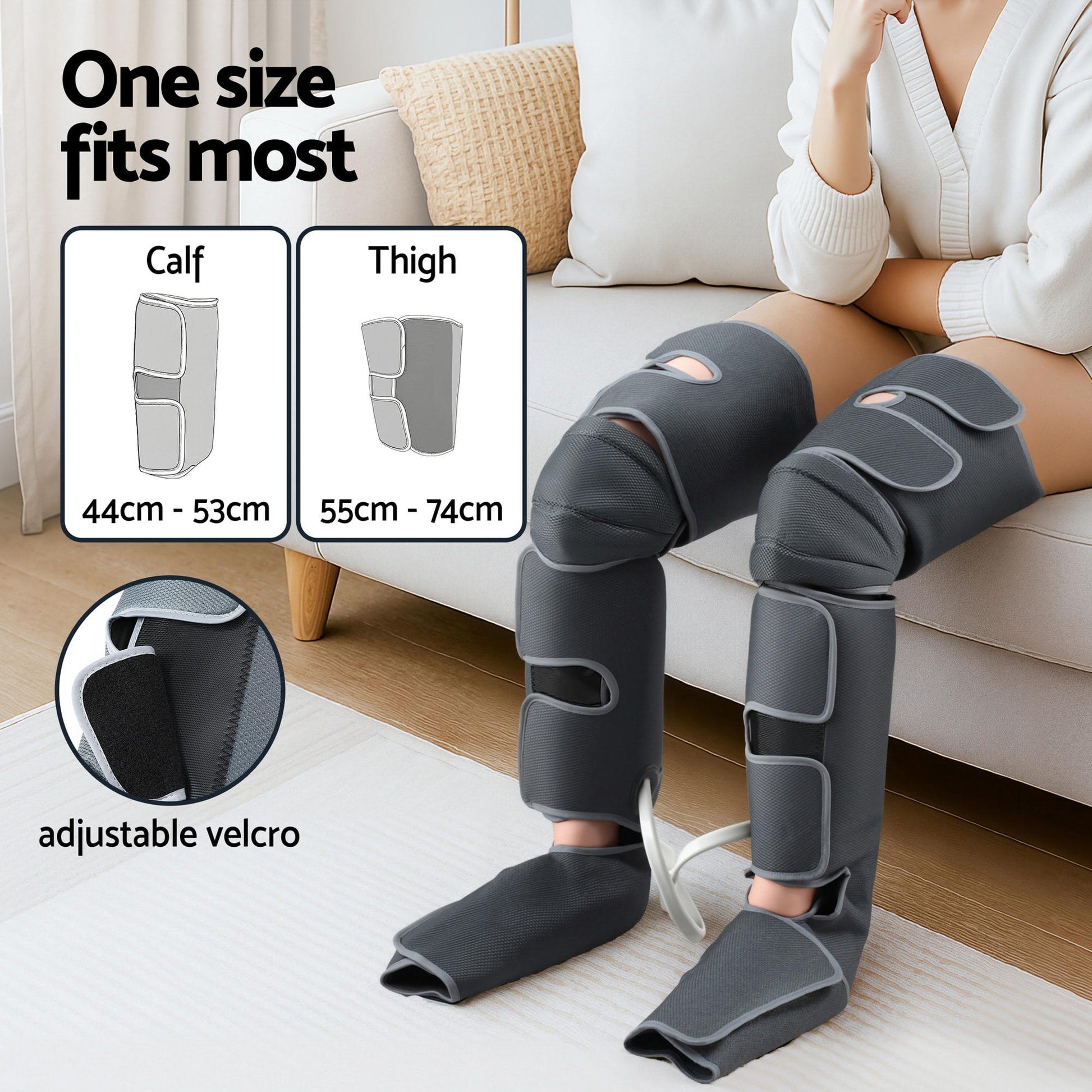 Alona.com.au Health & Beauty > Massage & Relaxation > Massagers Livemor Leg Foot Massager Air Compression With Back Neck Massager Heat