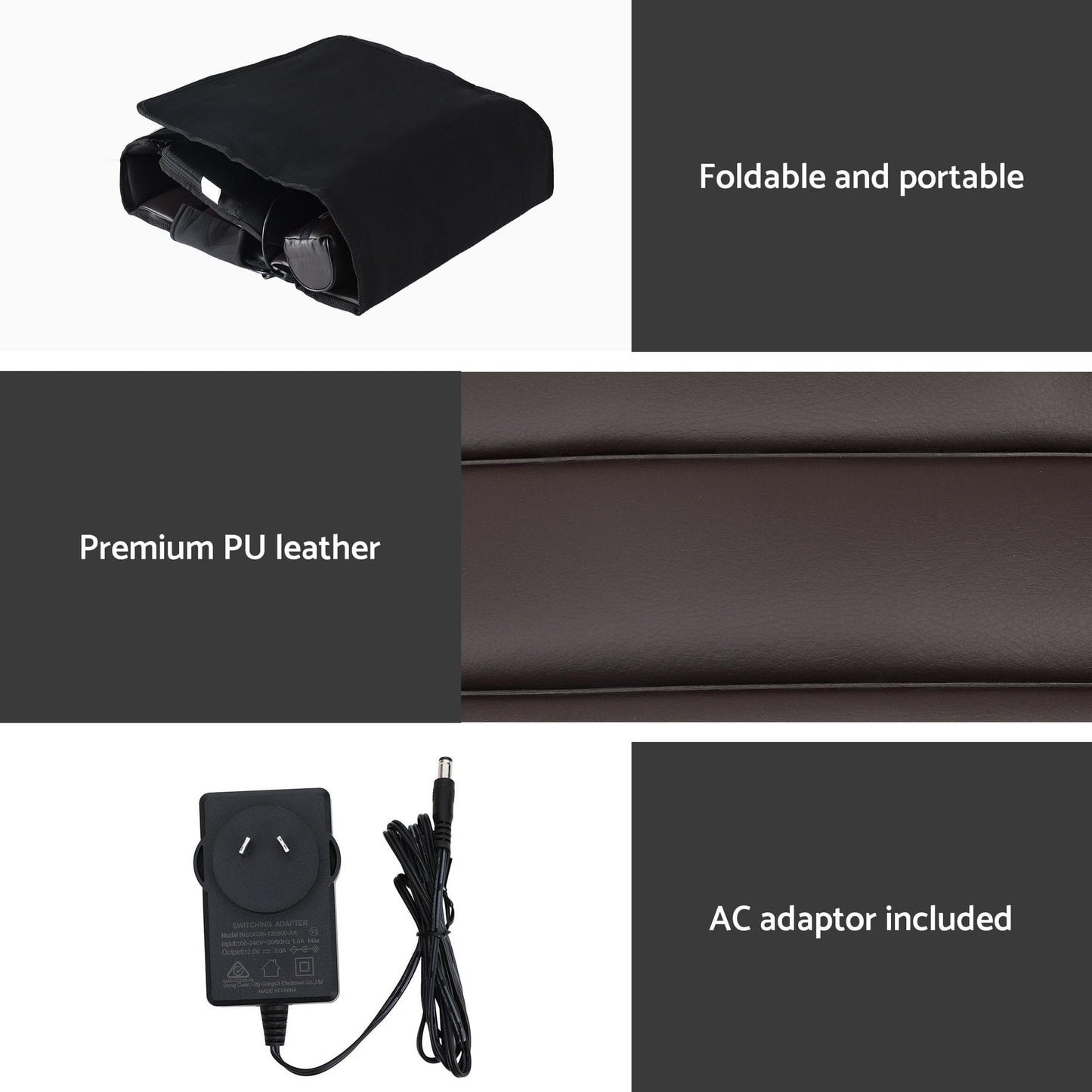 Alona.com.au Health & Beauty > Massage & Relaxation > Massagers Livemor Massage Mat Kneading Neck Foot Massager Heated Vibration Airbag Mattress